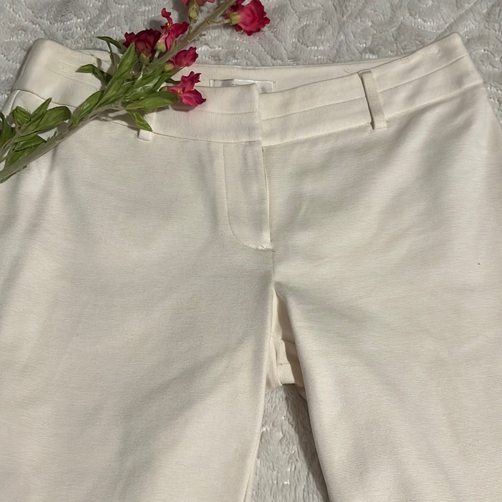 CHICO’S WINTER WHITE TROUSERS SIZE 0